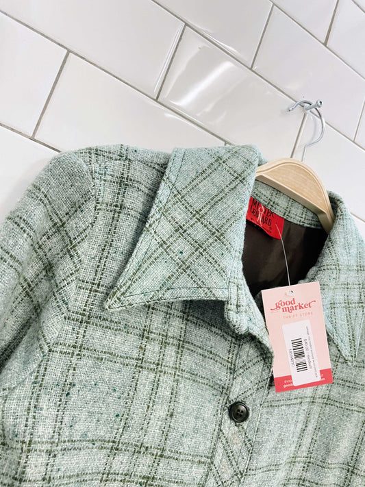 vintage 70s mister leonard wool shirt jacket