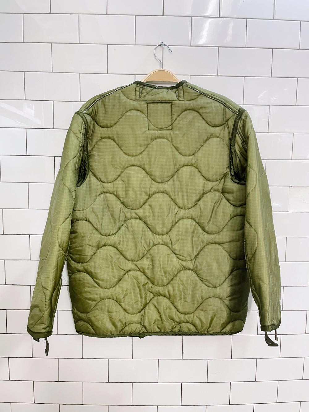 vintage wave quilted liner jacket