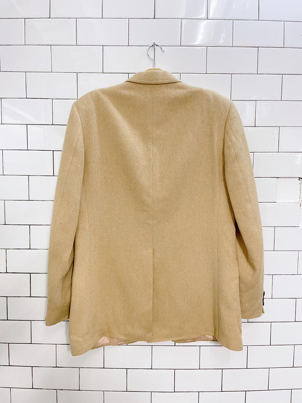 vintage union made in england camel hair blazer