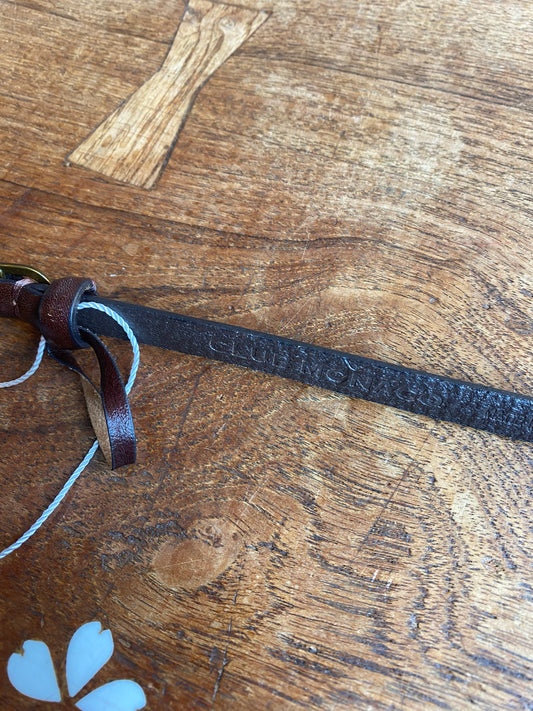 club monaco skinny leather belt