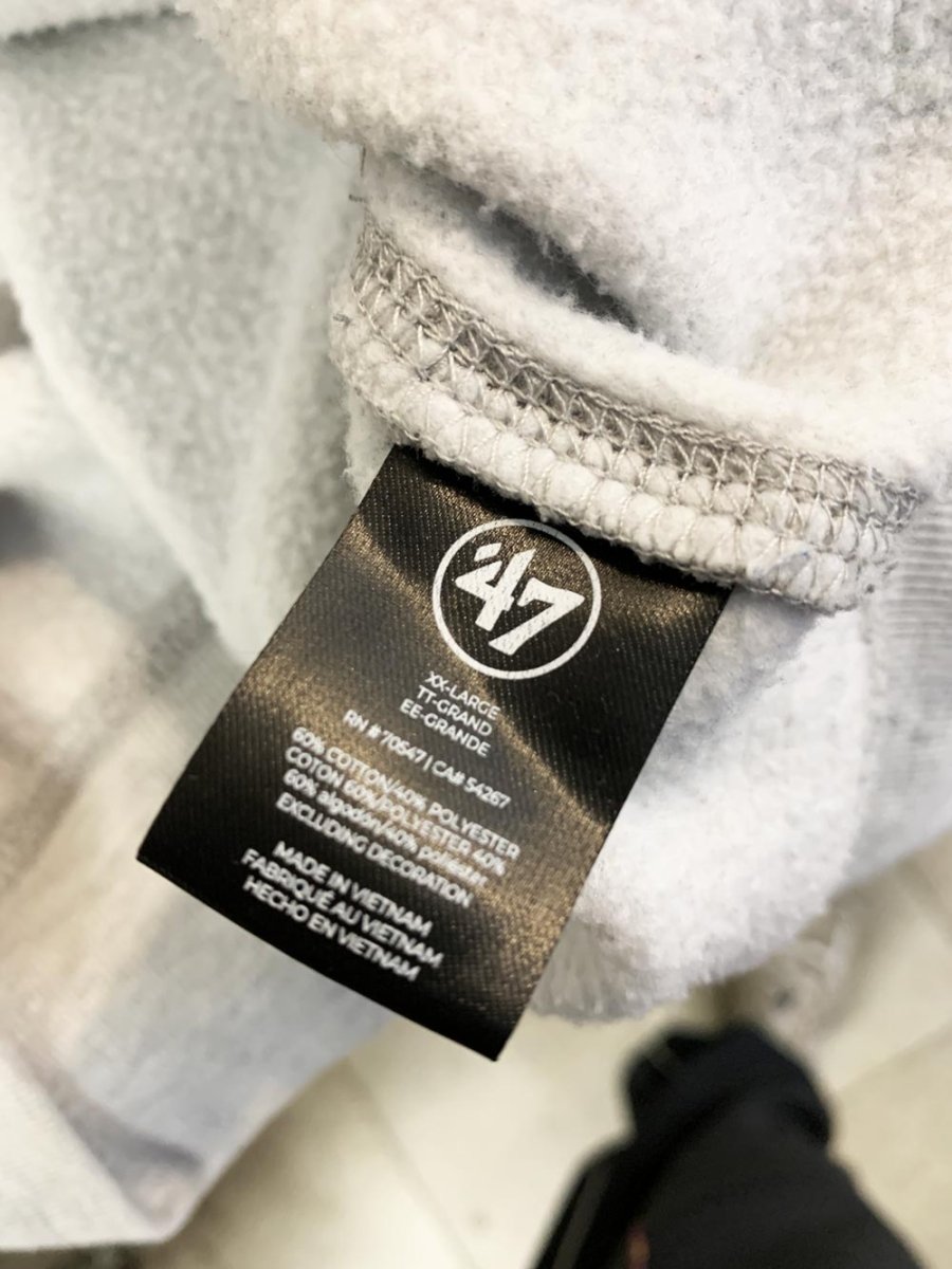 47 brand LA dodgers mlb soft oversized cropped sleeve fleece sweatshirt - good market thrift store
