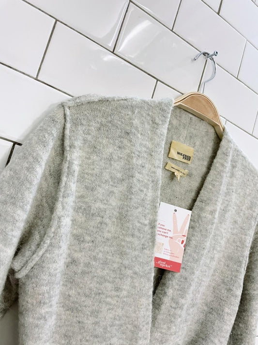 wilfred free alpaca - wool wrap sweater - good market thrift store