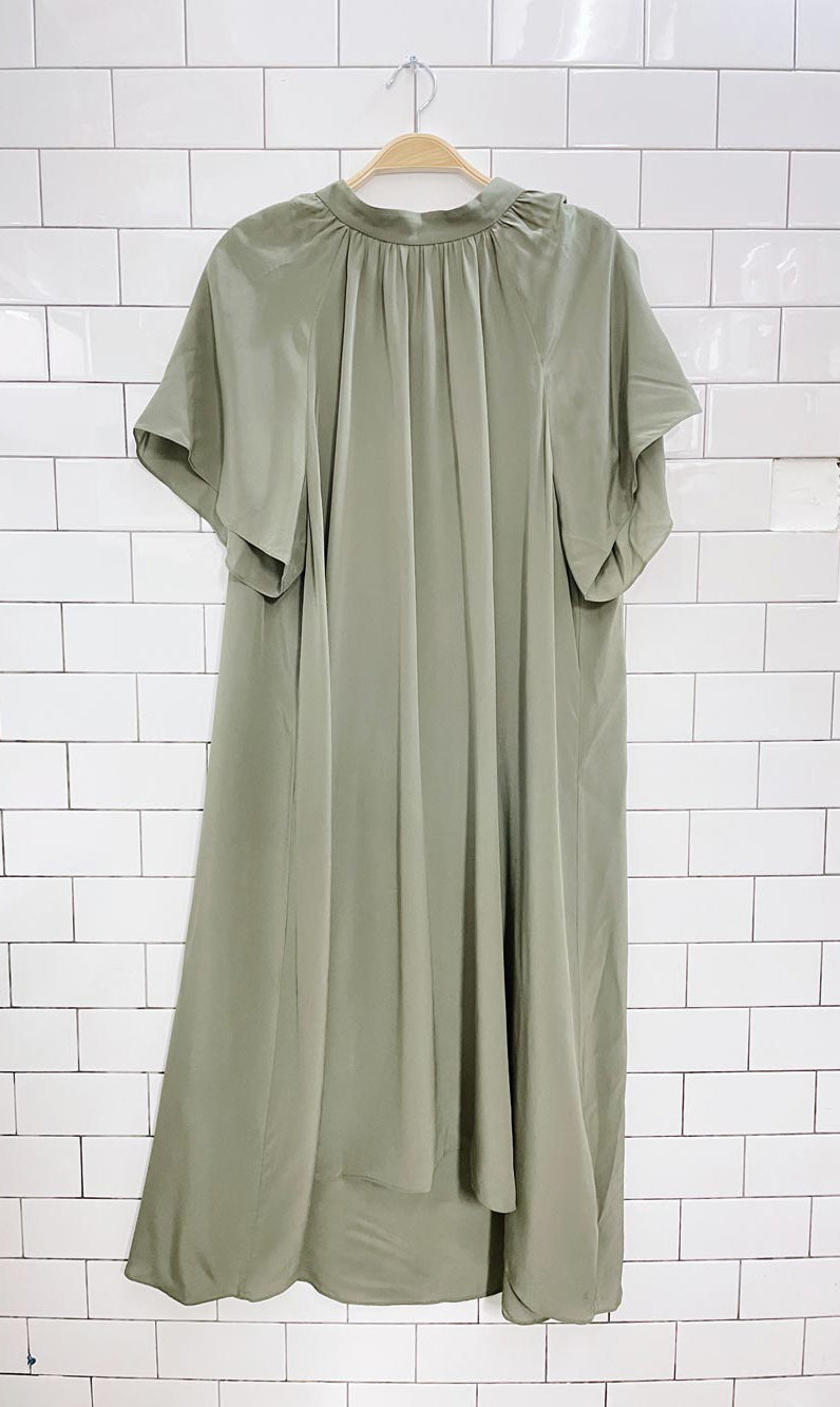 nwt club monaco flutter sleeve silk dress