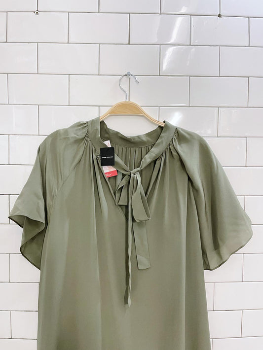 nwt club monaco flutter sleeve silk dress