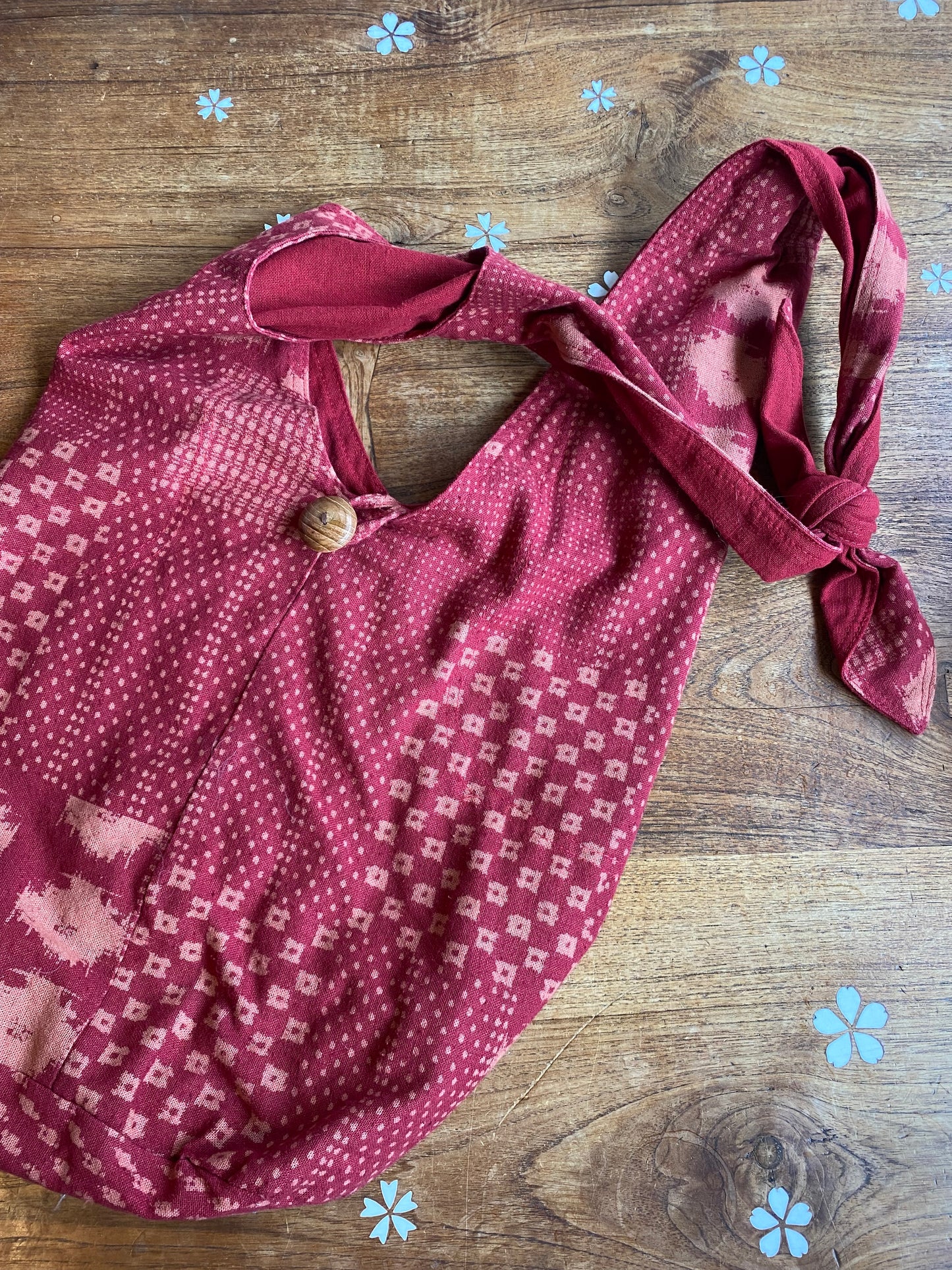 boho crossbody tie strap woven sling bag