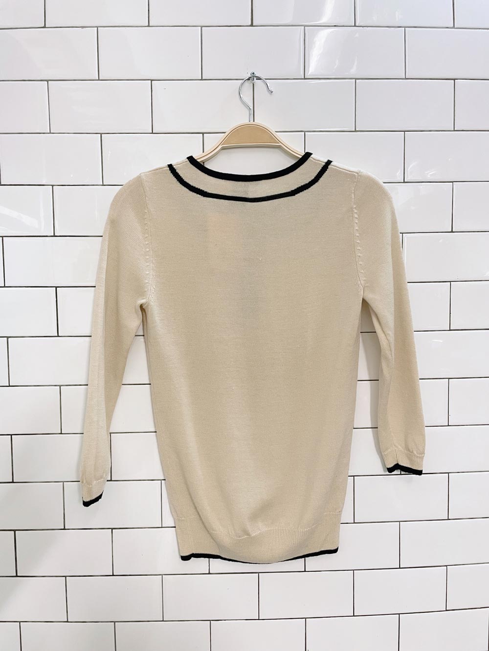 pink tartan 100% merino wool peter pan sweater