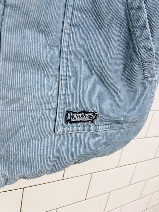 vintage windriver reversible corduroy down vest