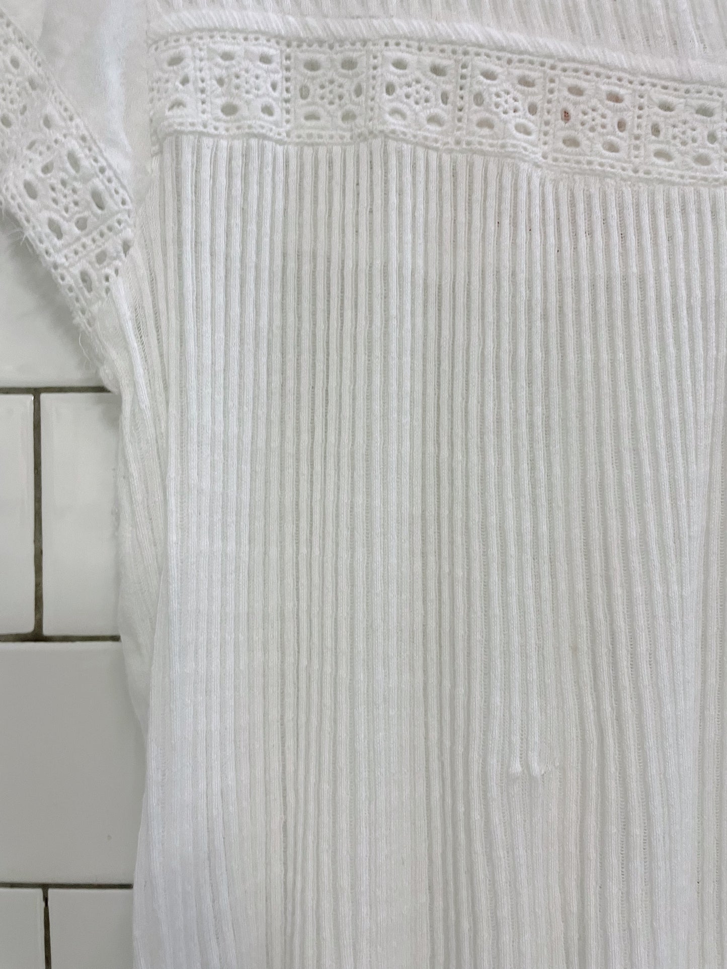 meadow rue white galicia eyelet top