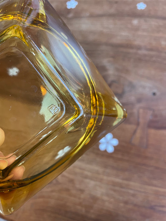 vintage anchor & hocking glass ashtray