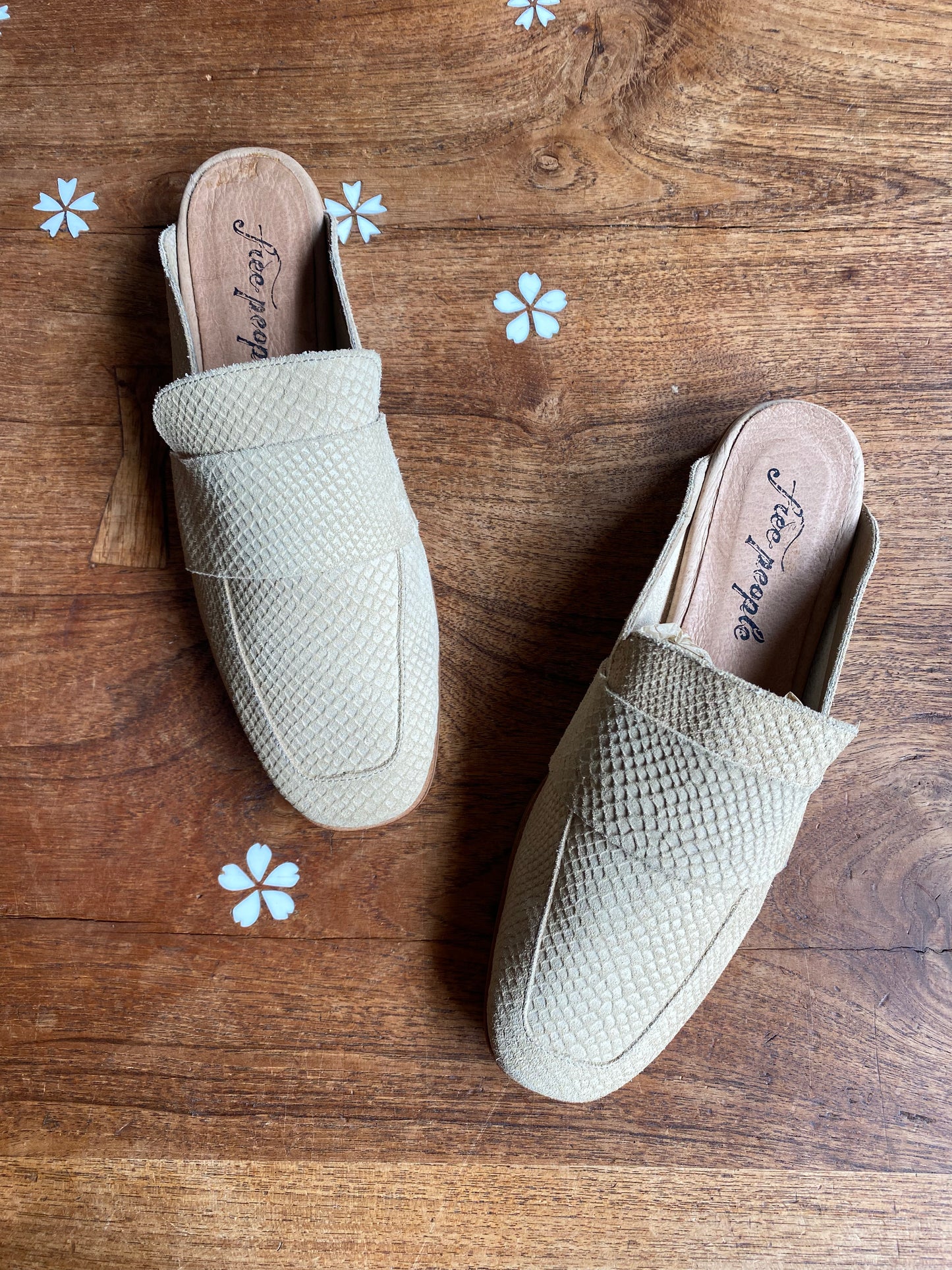 free people at ease leather mule