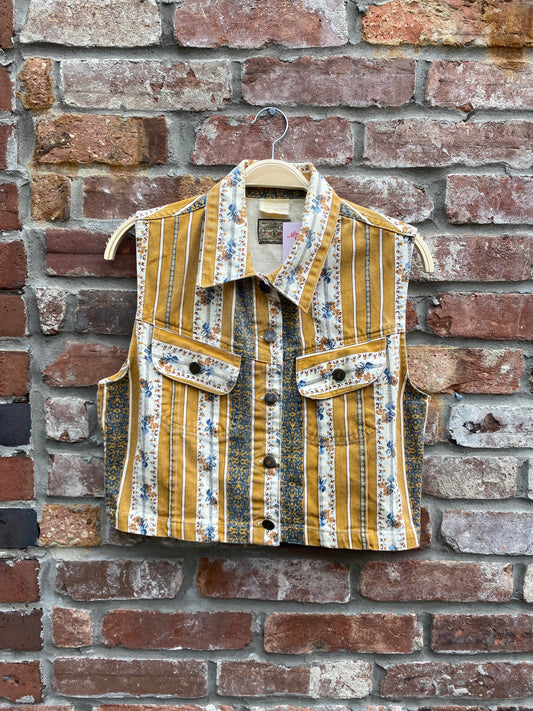 vintage 90s runaway bay denim vest top