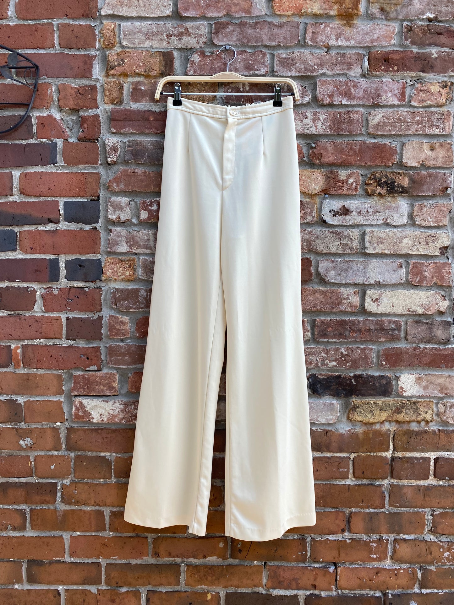 vintage 70s sears poly-knit flare trouser