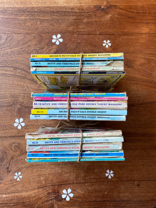 x5 vintage 90s archie comics