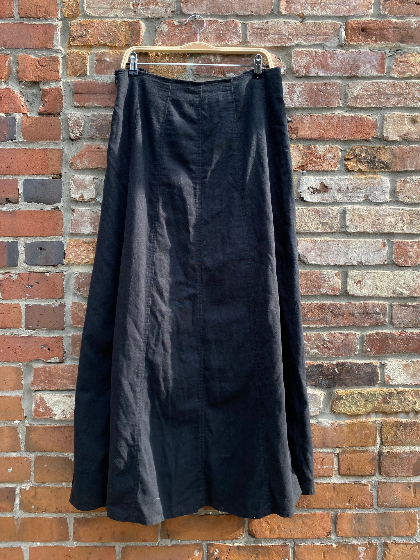 vintage mandy 100% linen maxi skirt