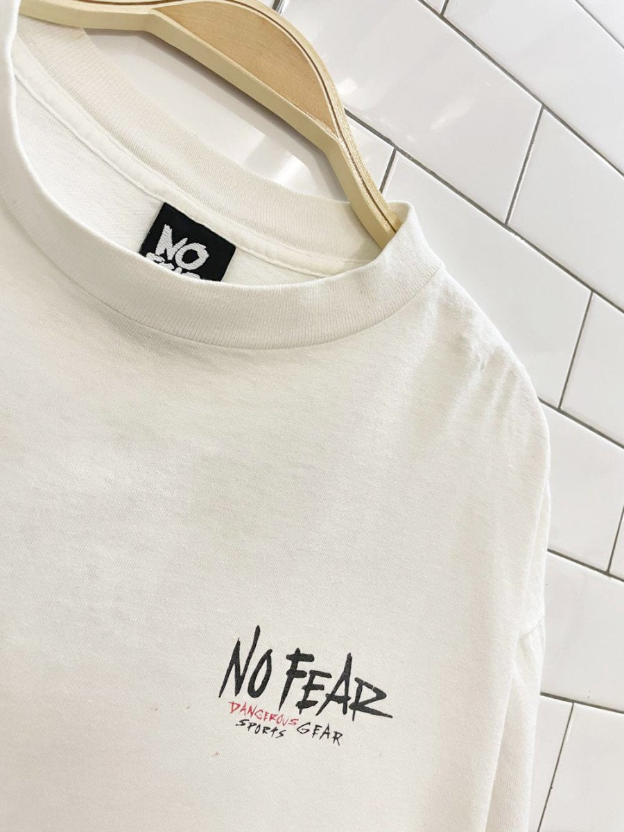 rework x vintage 90s no fear bases loaded tee - good market thrift store