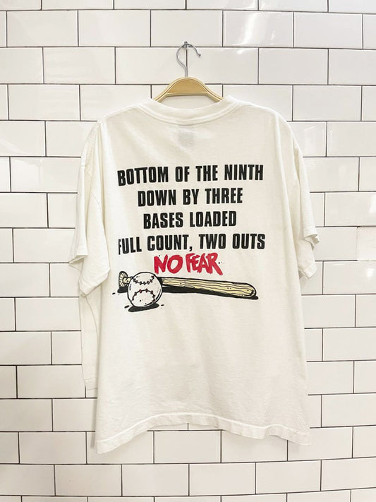 rework x vintage 90s no fear bases loaded tee - good market thrift store