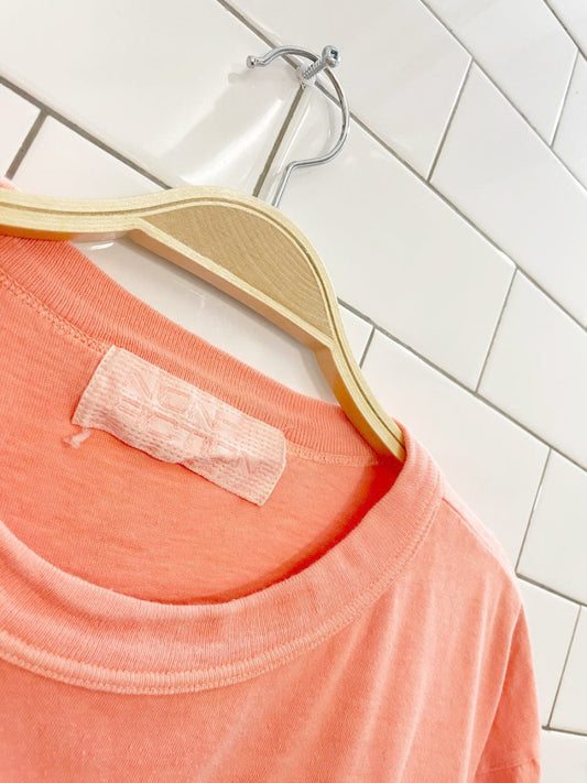 rework x vintage 90s non fiction neon salt wash tee - good market thrift store