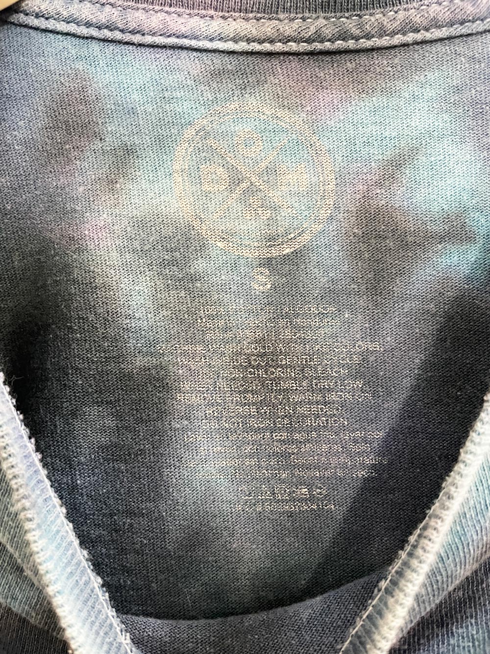 vintage 90s dom space kitty tie dye tee