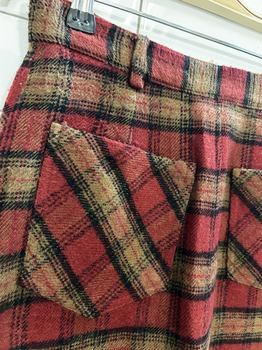 vintage 90s jump fashion plaid mini skirt - good market thrift store