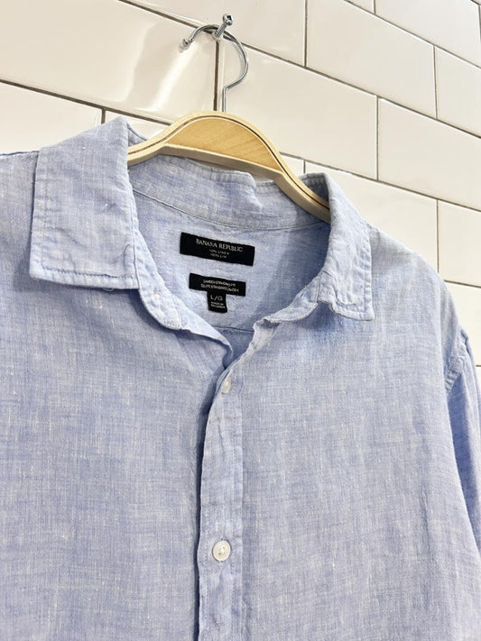 banana republic oversized linen shirt - good market thrift store