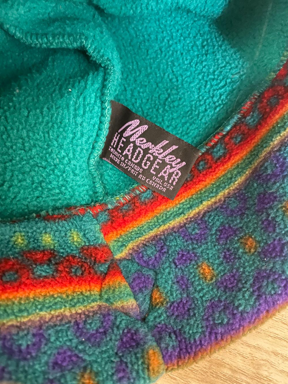 vintage 90s merkley fleece toque