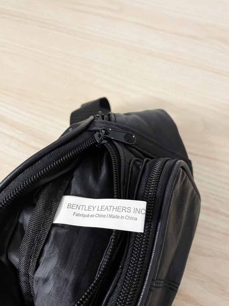 vintage bentley leather belt bag - good market thrift store