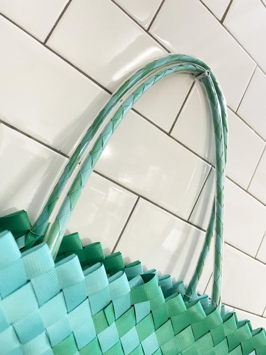 woven basket beach tote - good market thrift store