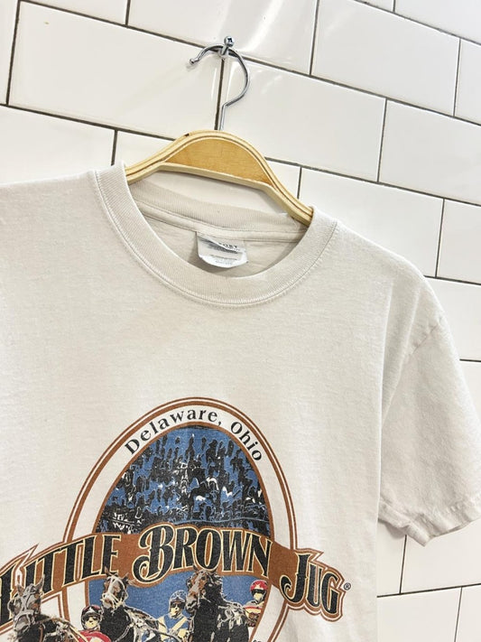 vintage 00s little brown jug horse racing graphic tee - good market thrift store
