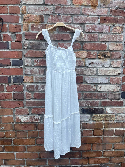 maurices smocked tiered midi sundress