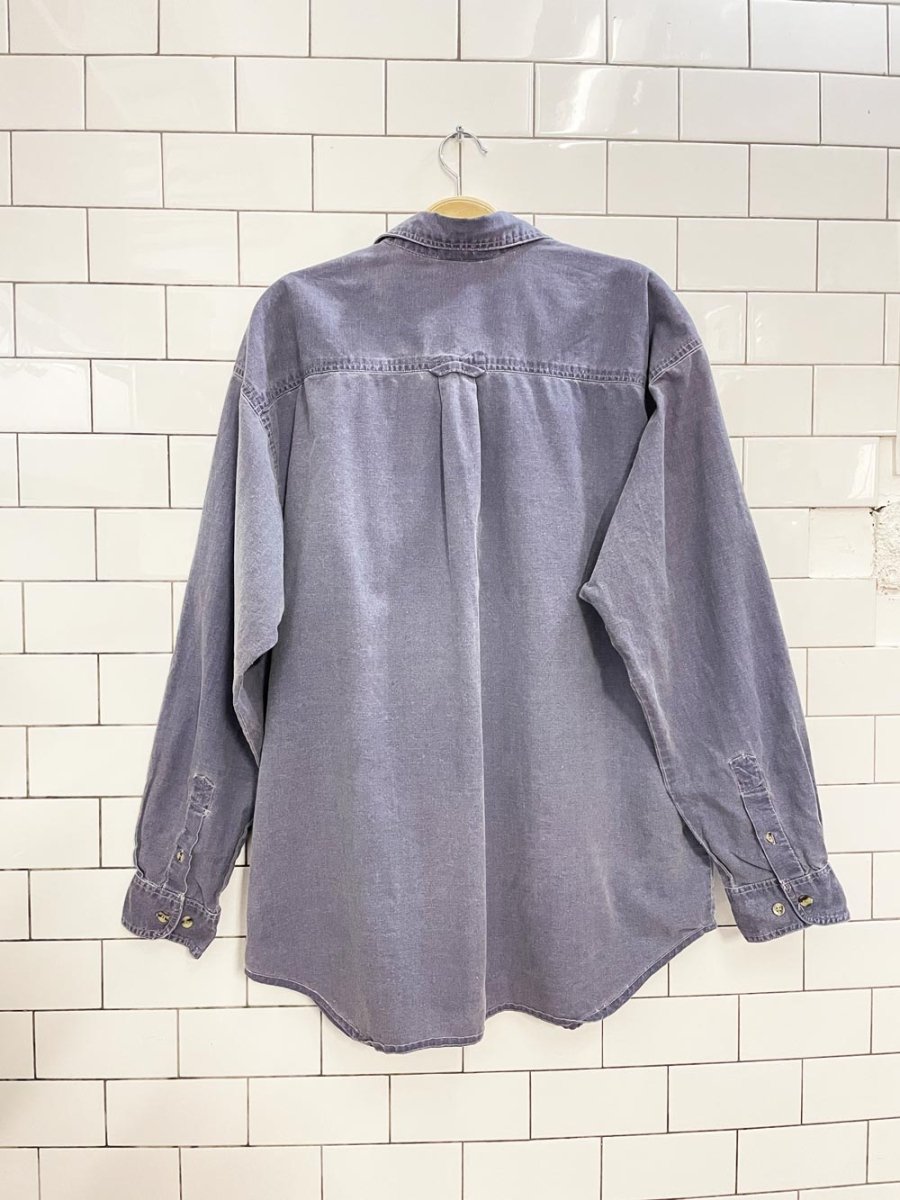 vintage 90s fine line classic shirt - good market thrift store