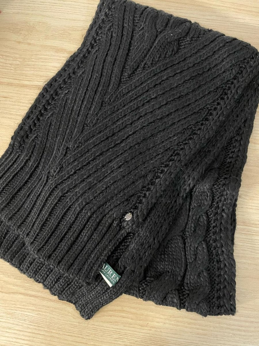 lauren ralph lauren cable knit scarf - good market thrift store