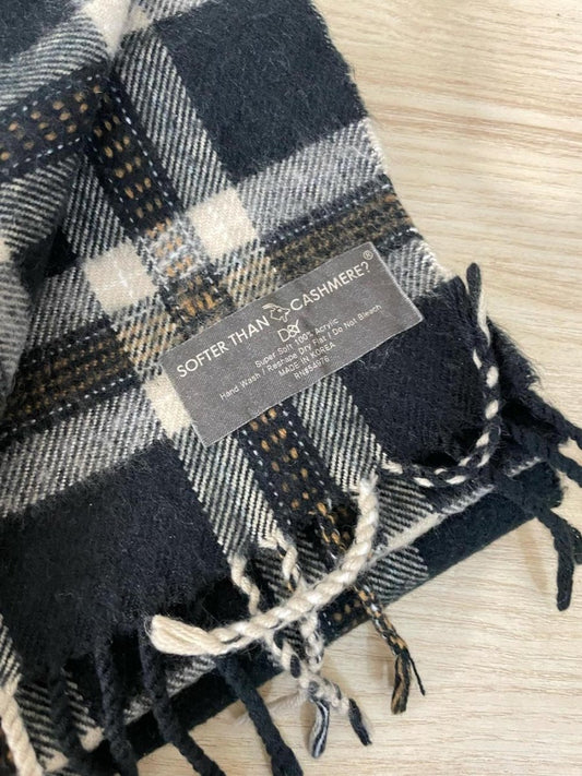 softer than cashmere plaid scarf - good market thrift store