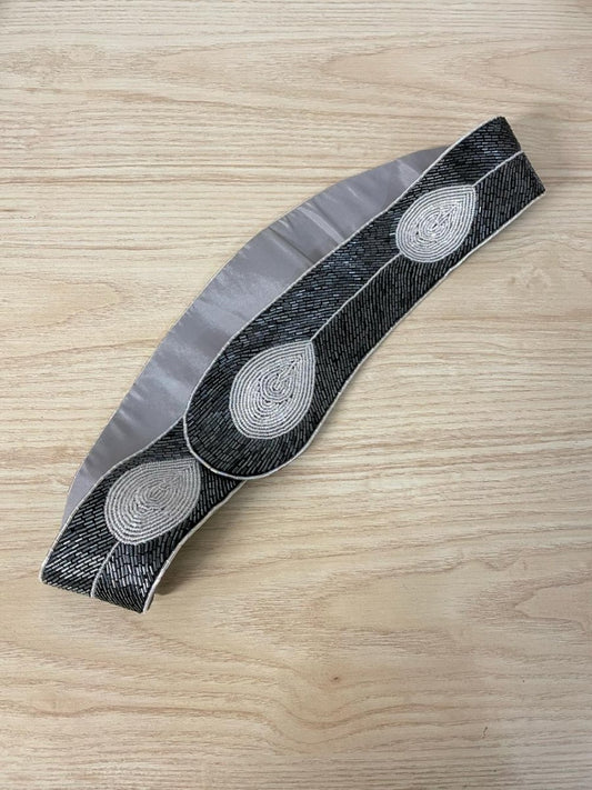 vintage 80s beaded belt - good market thrift store