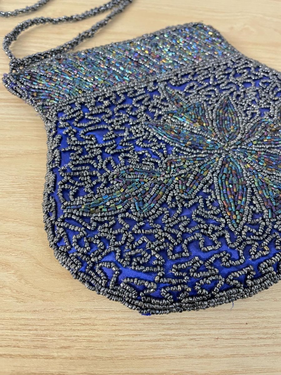 vintage beaded shoulder bag - good market thrift store