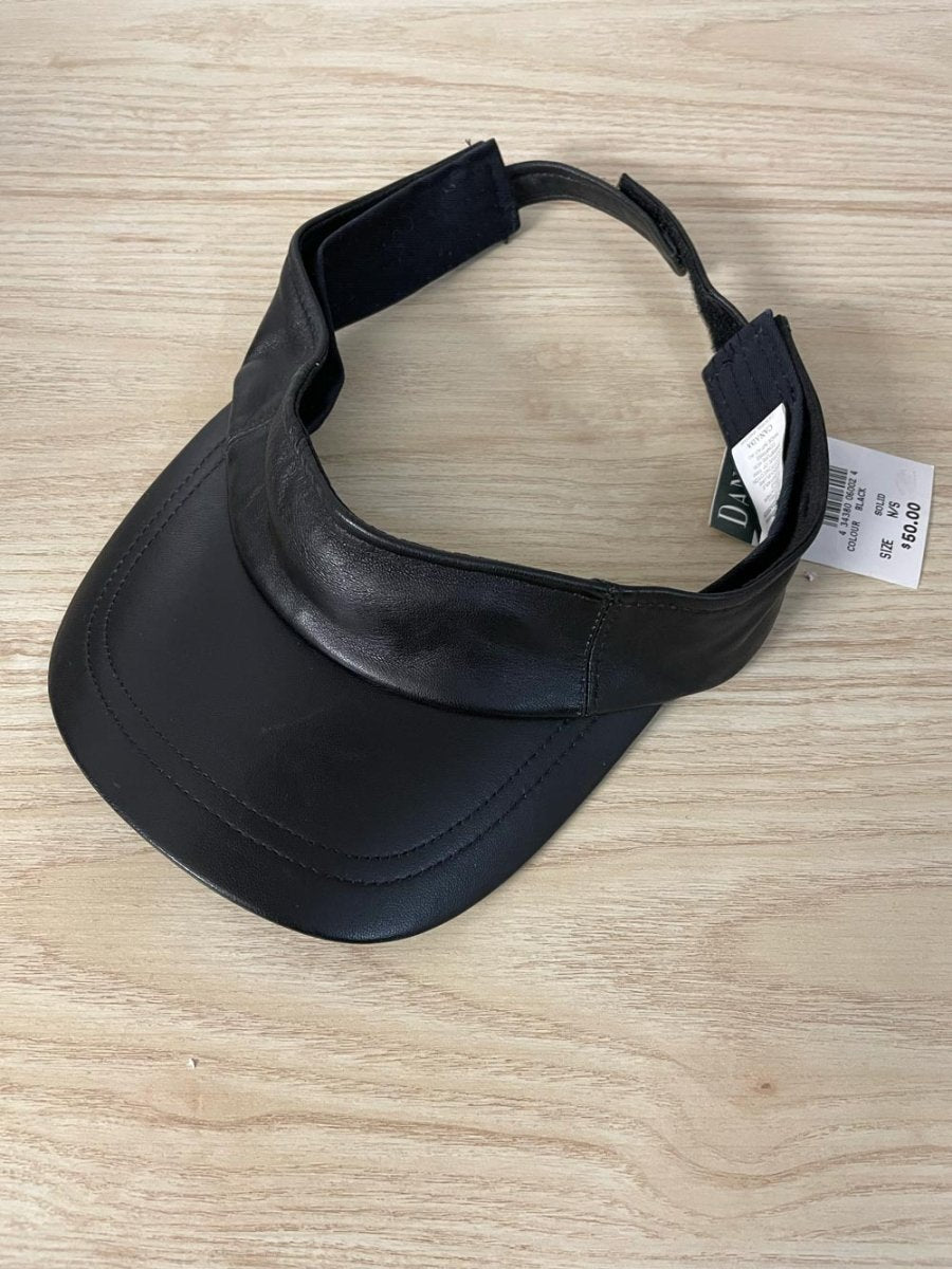 nwt vintage danier lambskin leather visor - good market thrift store