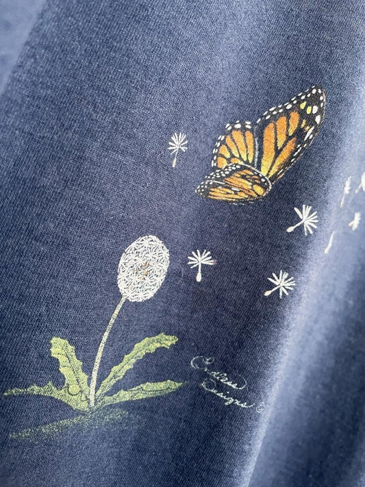 vintage 80s single stitch butterfly tee | endless design - good market thrift store
