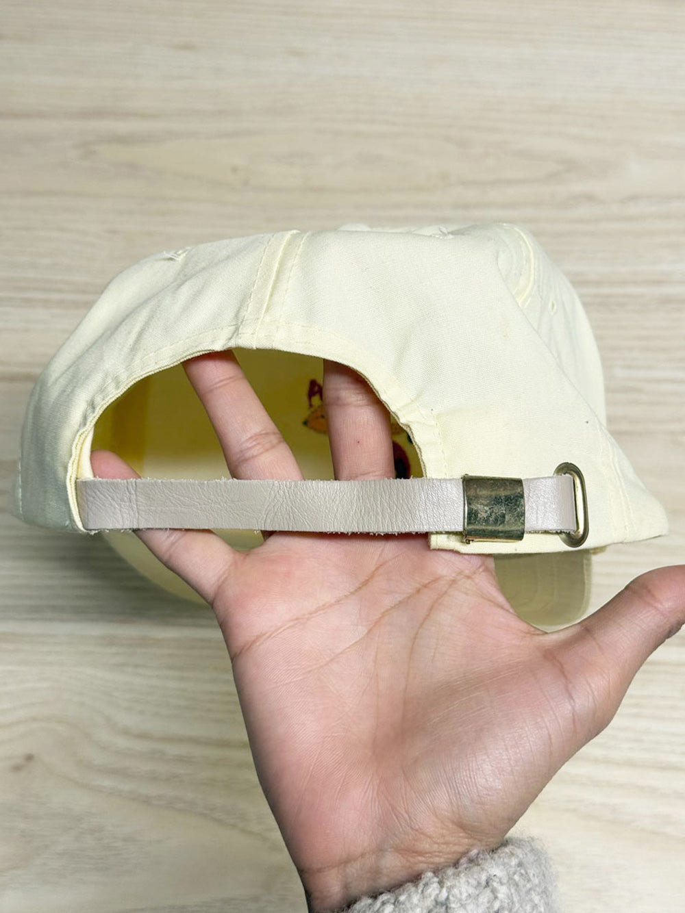 vintage 80s mocha lovebugs rope trim hat | headline headwear