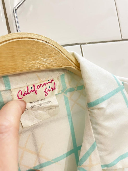 vintage 80s california girl tie front shirt - good market thrift store