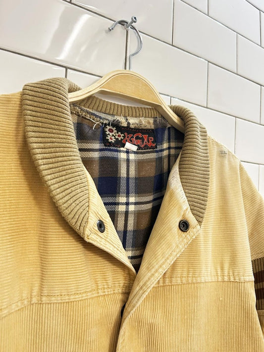 vintae 70s hi gear corduroy flannel lined jacket - good market thrift store