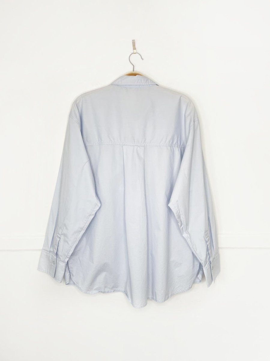 mavi box pleat oversized poplin cotton shirt - good market thrift store