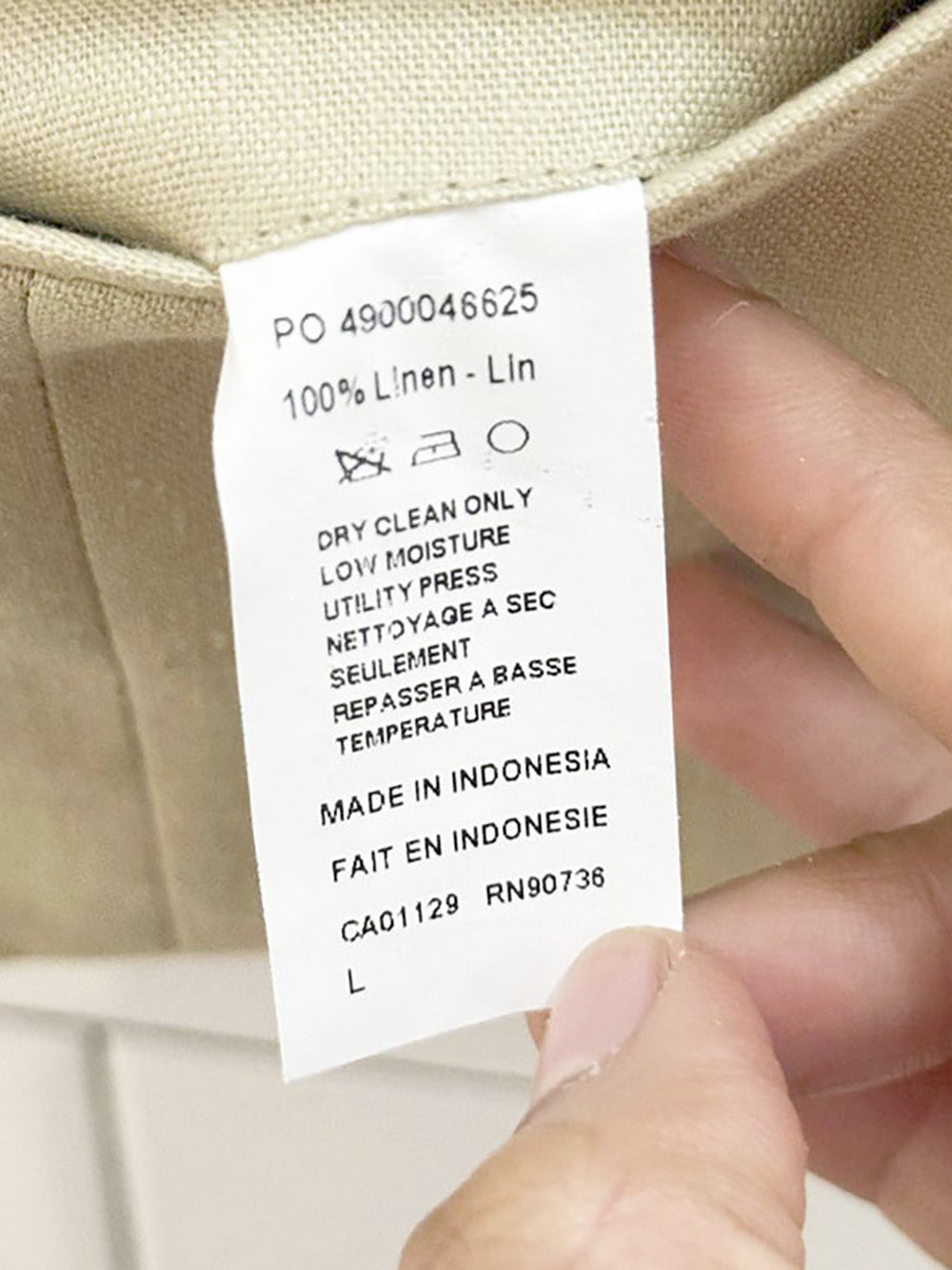 calvin klein 100% linen menswear vest