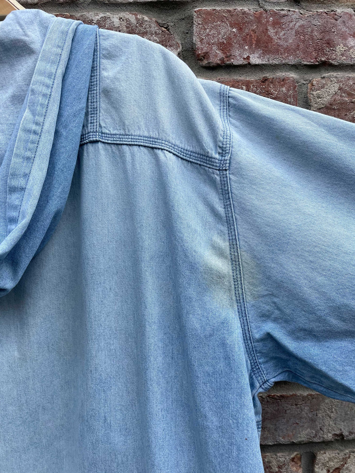 vintage cotton ginny light denim hoodie