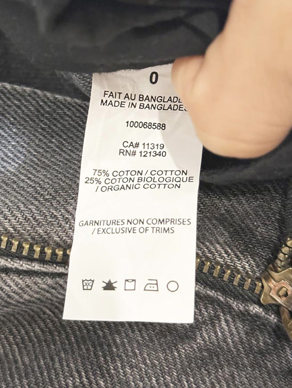 garage high-rise wide leg distressed patch jeans