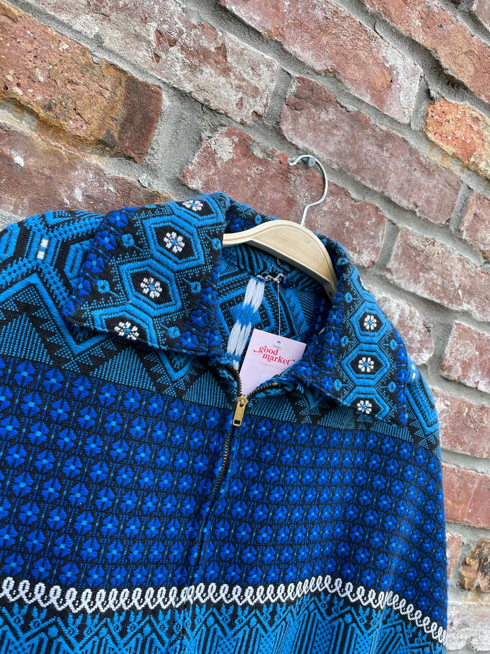 vintage boho woven fringe poncho