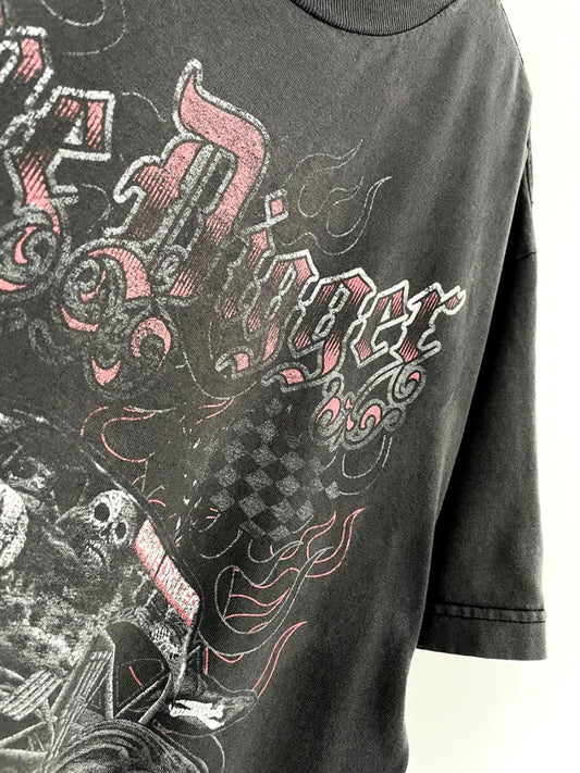 vintage 00s grave digger graphic tee - good market thrift store