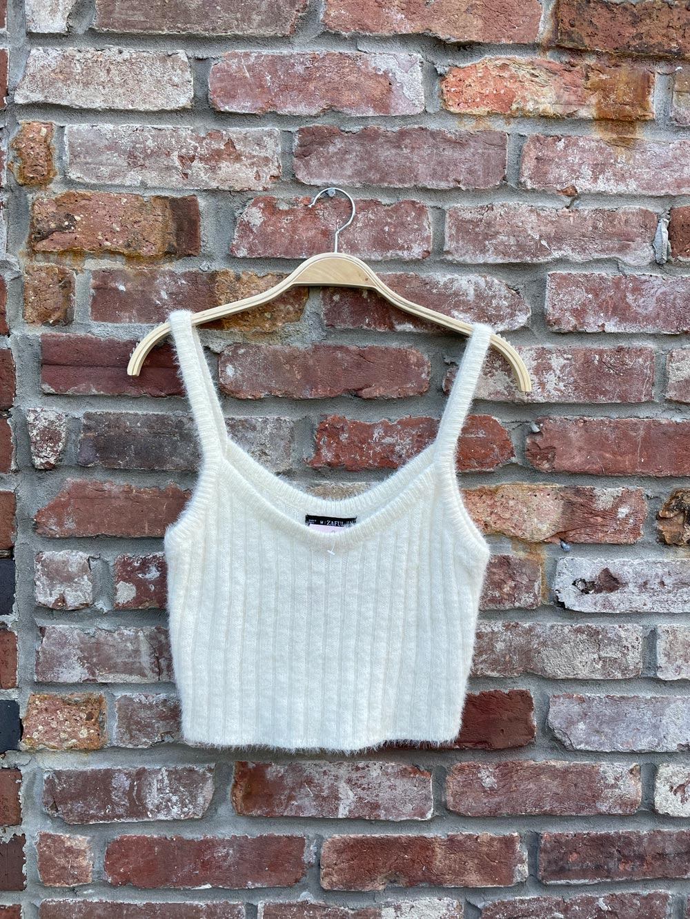zaful fuzzy ribbed clueless layering tank