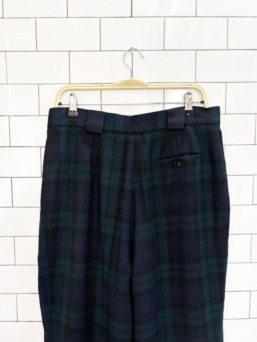 vintage 80s collectible gold 100% wool pleated trousers | giorgio sant angelo - good market thrift store