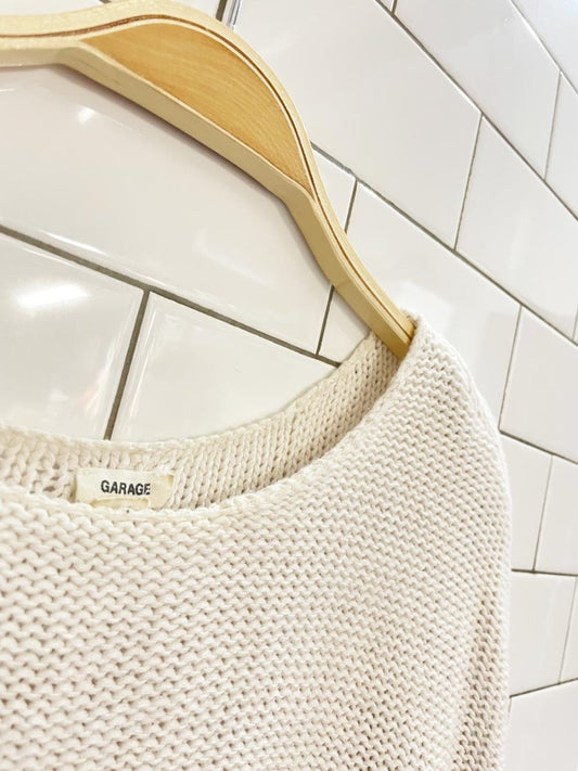 garage boxy loose knit summer knit - good market thrift store
