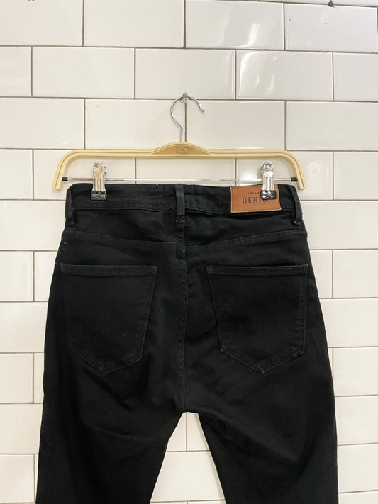 sézane denim slim parfait black jeans - good market thrift store
