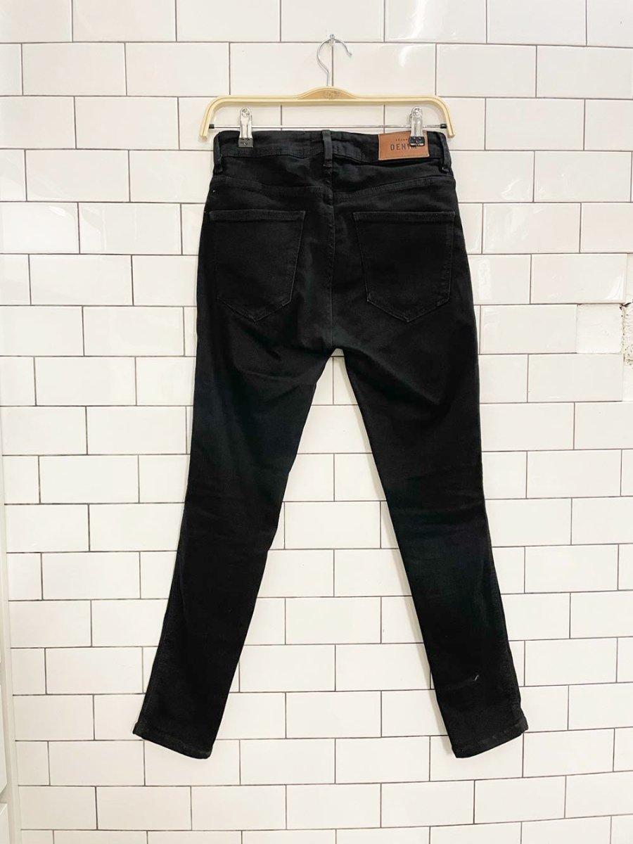sézane denim slim parfait black jeans - good market thrift store